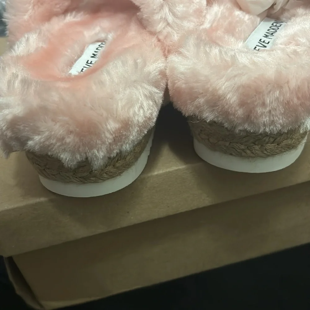Steve Madden Fur Wedge Sandal